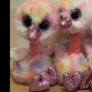 TY Beanie Boos - AVERY the Pink Ostrich, Medium